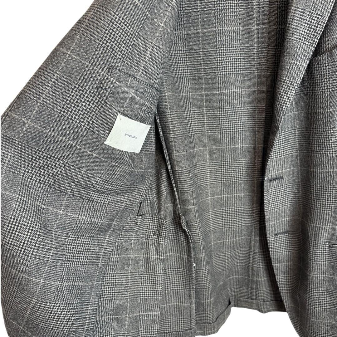 BOGLIOLI ウール チェック テーラードジャケット　50