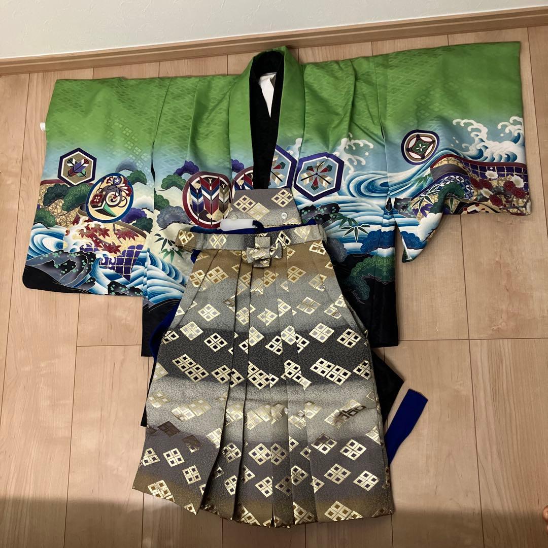 七五三 セット 5歳　男の子　簡単着付け　小柄　小さい