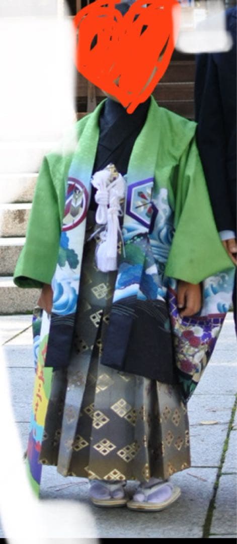 七五三 セット 5歳　男の子　簡単着付け　小柄　小さい