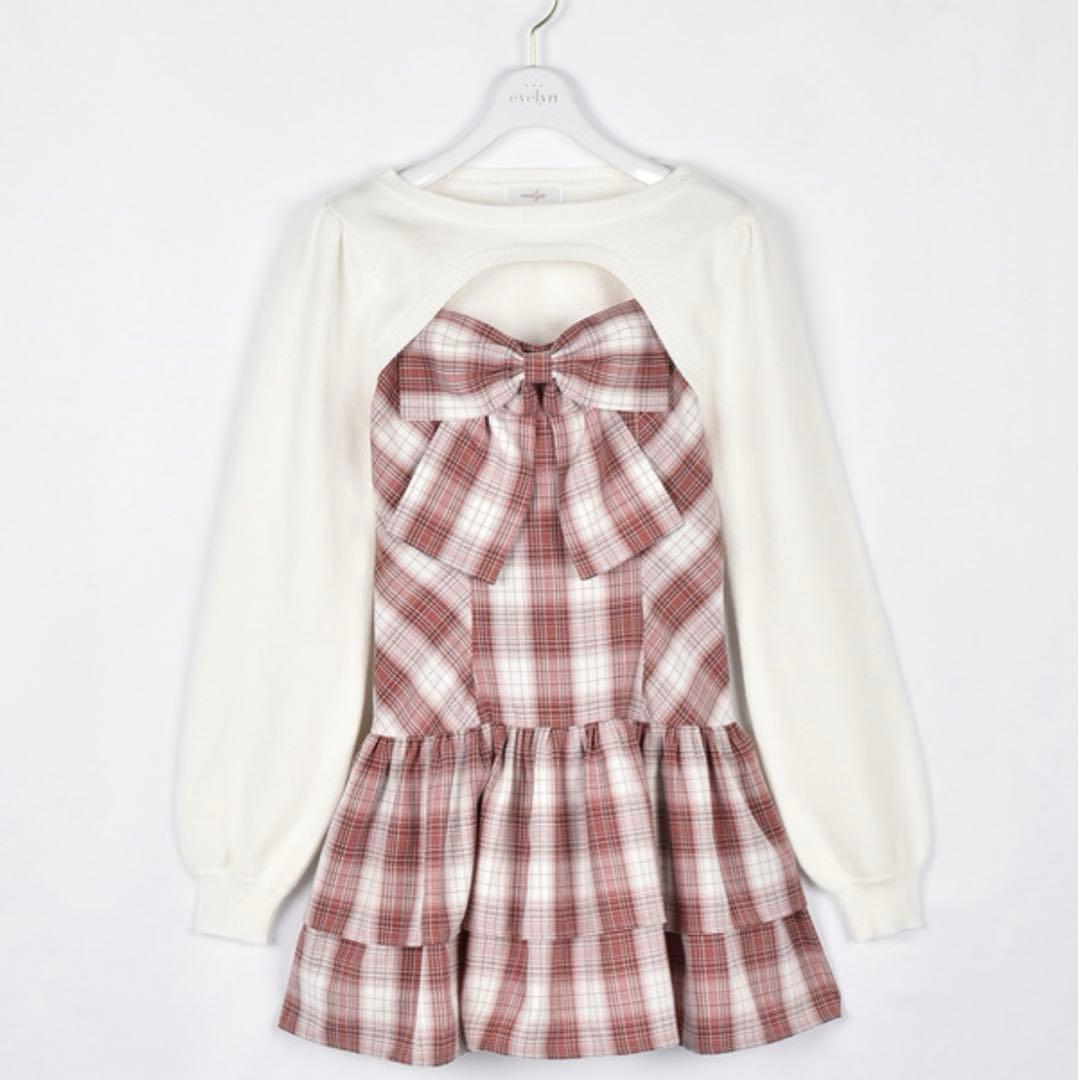 ♡evelyn♡ リボンボレロワンピース