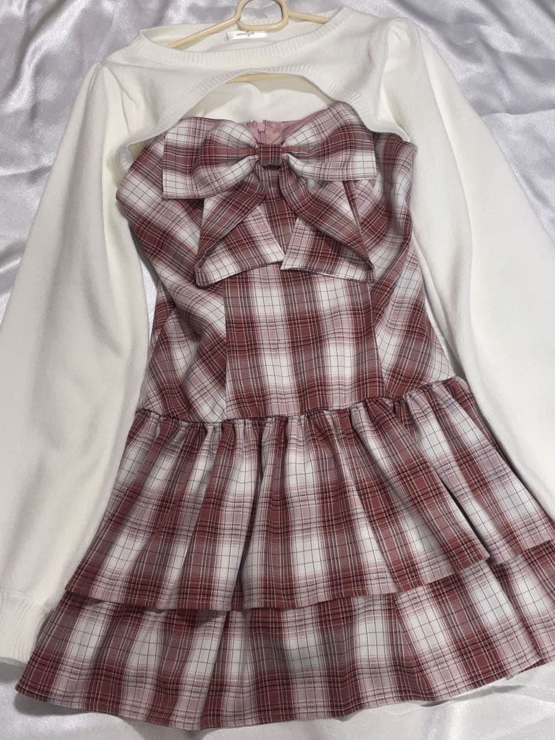 ♡evelyn♡ リボンボレロワンピース