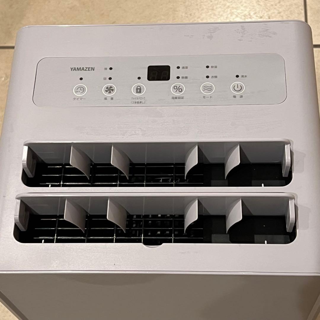 美品 2024年製 除湿機 YAMAZEN 山善 EDC-H60(LGR)