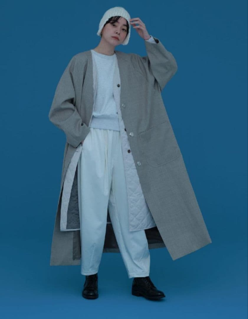 Cacco ウールの3WAY マキシコート