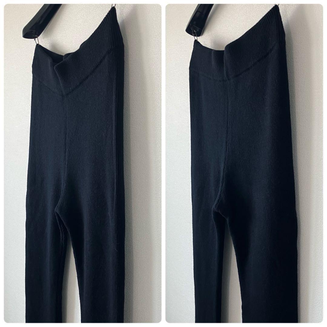 EVERYDAY I LIKE 19AW ウールカシミヤニットパンツ 38 黒