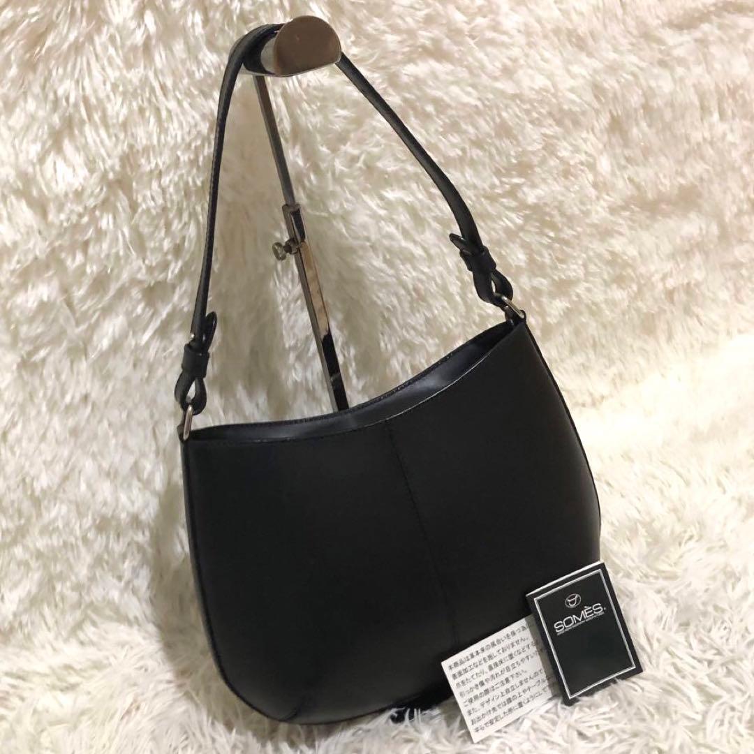 未使用☆ソメス レザー トートバッグ ブラック