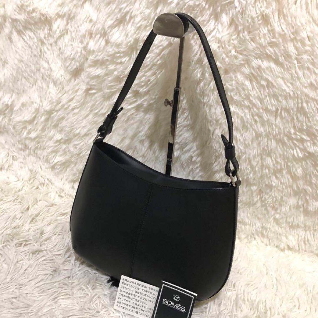 未使用☆ソメス レザー トートバッグ ブラック