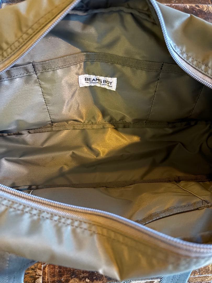 BRIEFING×BEAMS BOY 別注トラベルバッグ