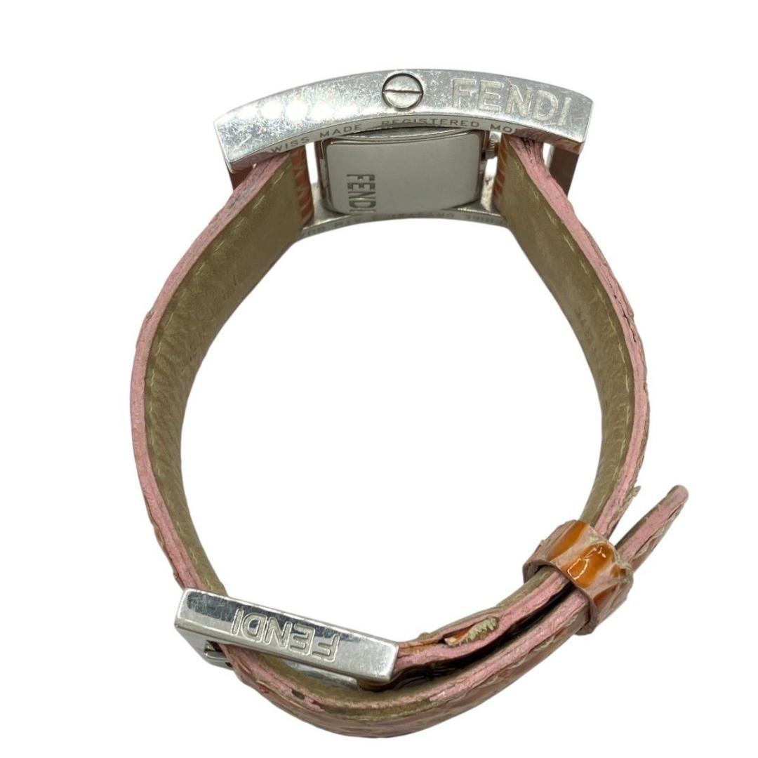 FENDI フェンディ 腕時計 スクエア　シルバー文字盤　ターンフェイス 稼働品