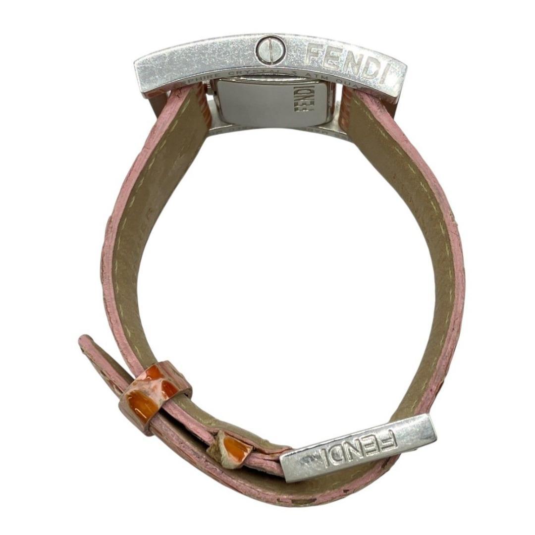 FENDI フェンディ 腕時計 スクエア　シルバー文字盤　ターンフェイス 稼働品