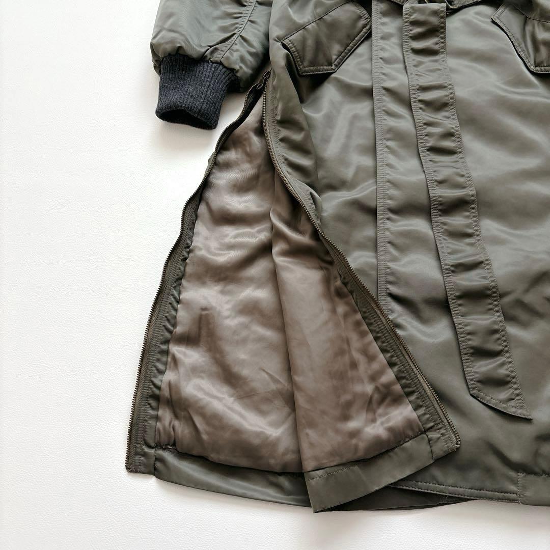 希少✧ グレースクラス ロングミリタリーコート フォックスファー 中綿入り38