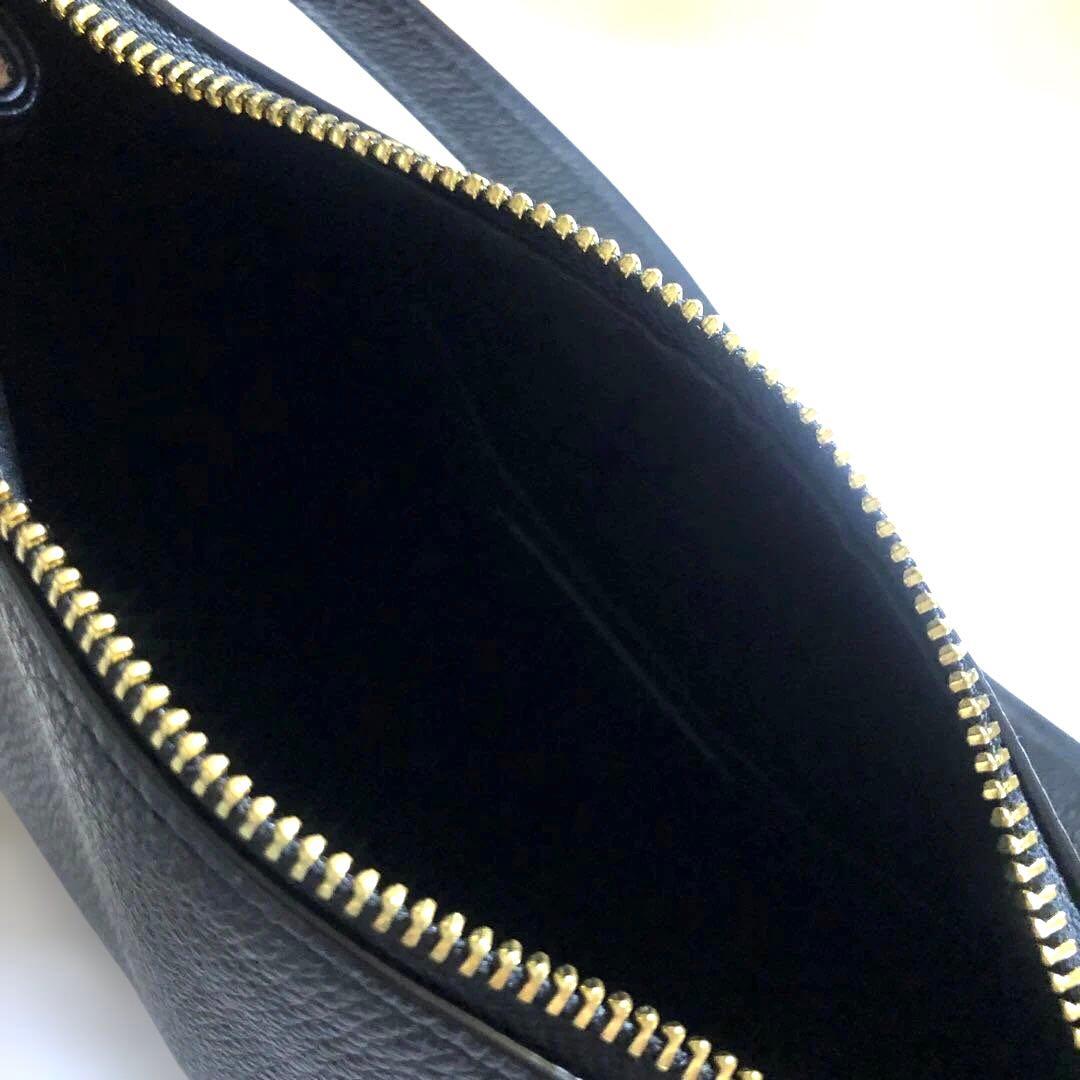 ［美品］コーチ　ミア　ワンショルダーバッグ　2way シボ革　ゴールド金具　黒