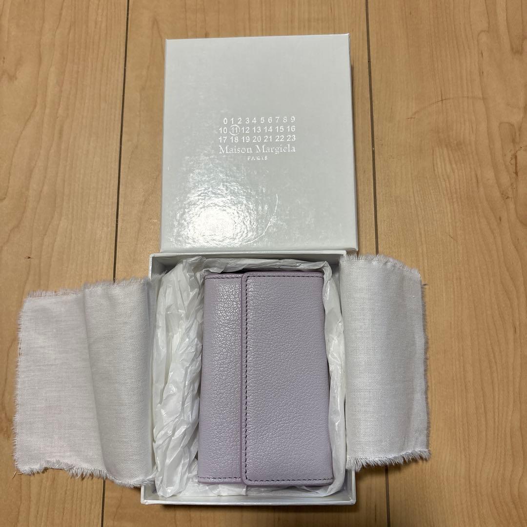 Maison Margiela ラベンダー レザーキーケース