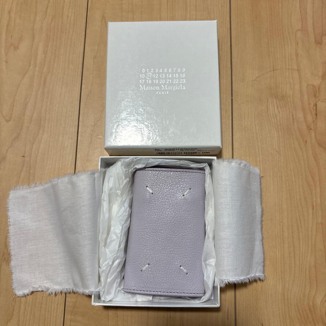 Maison Margiela ラベンダー レザーキーケース