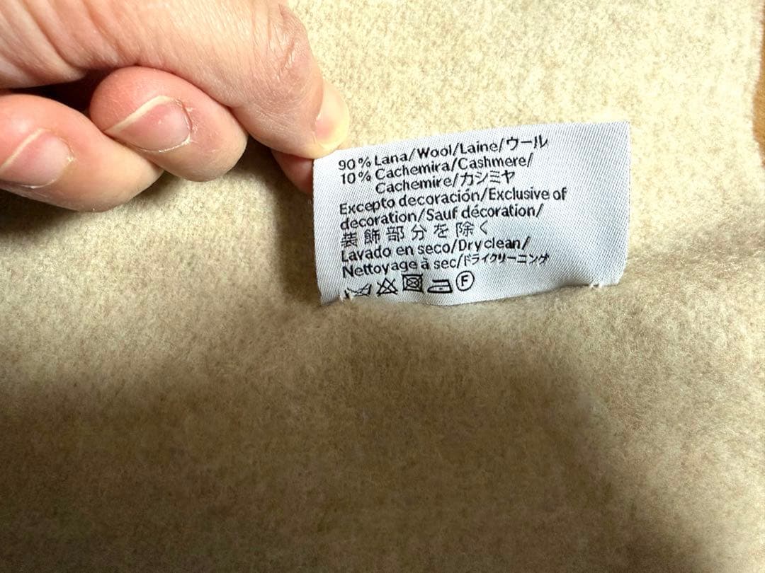 ロエベ マフラー バイカラースカーフ（ウール&カシミヤ）