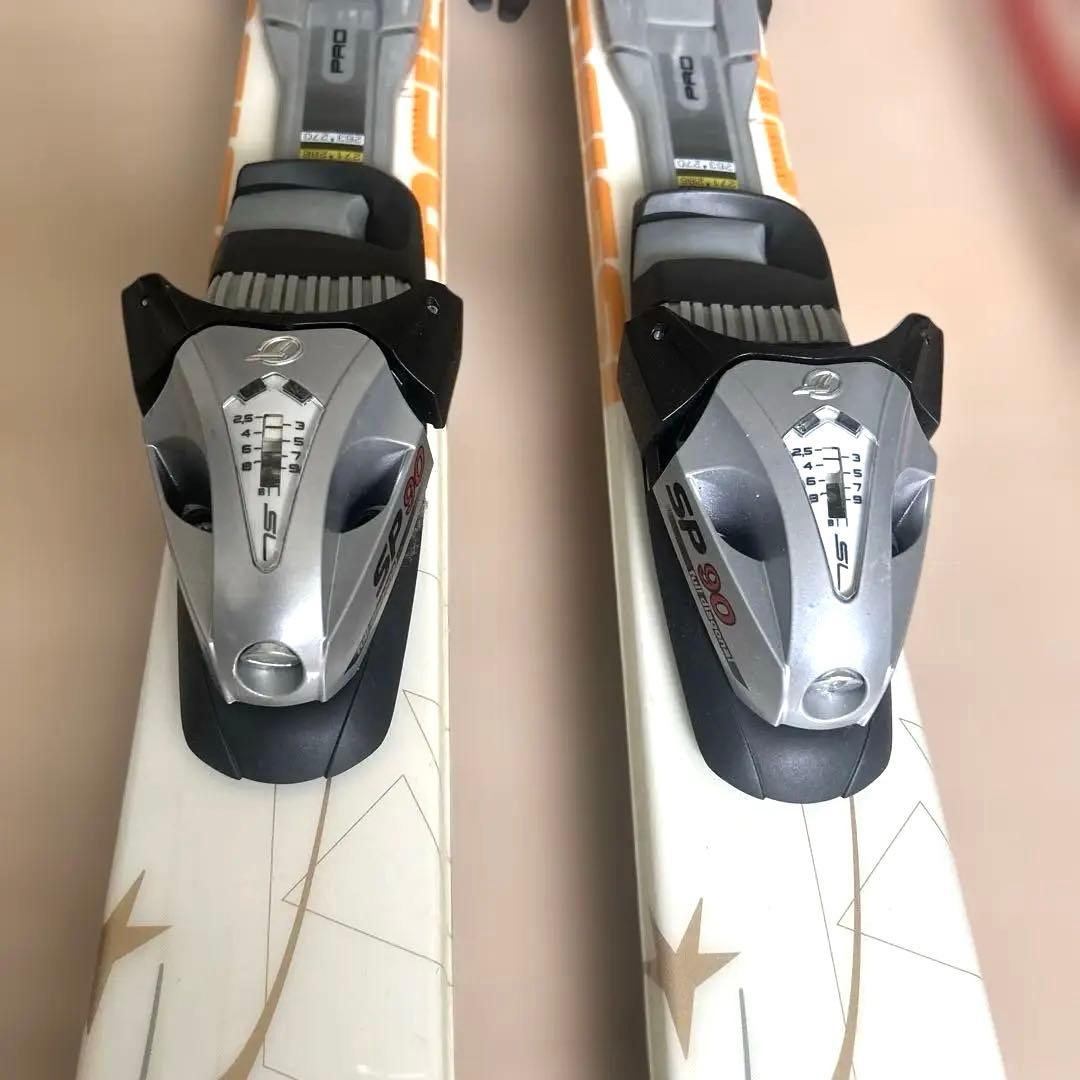 スキー板　ブーツ　ビンディング　ストック　レディース4点セット