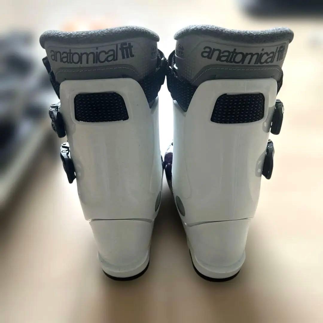 スキー板　ブーツ　ビンディング　ストック　レディース4点セット