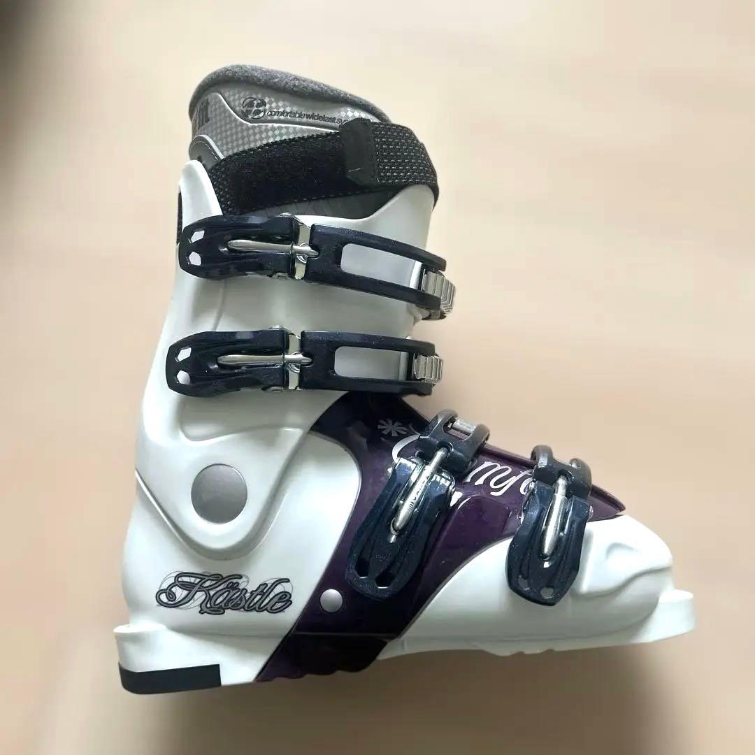 スキー板　ブーツ　ビンディング　ストック　レディース4点セット