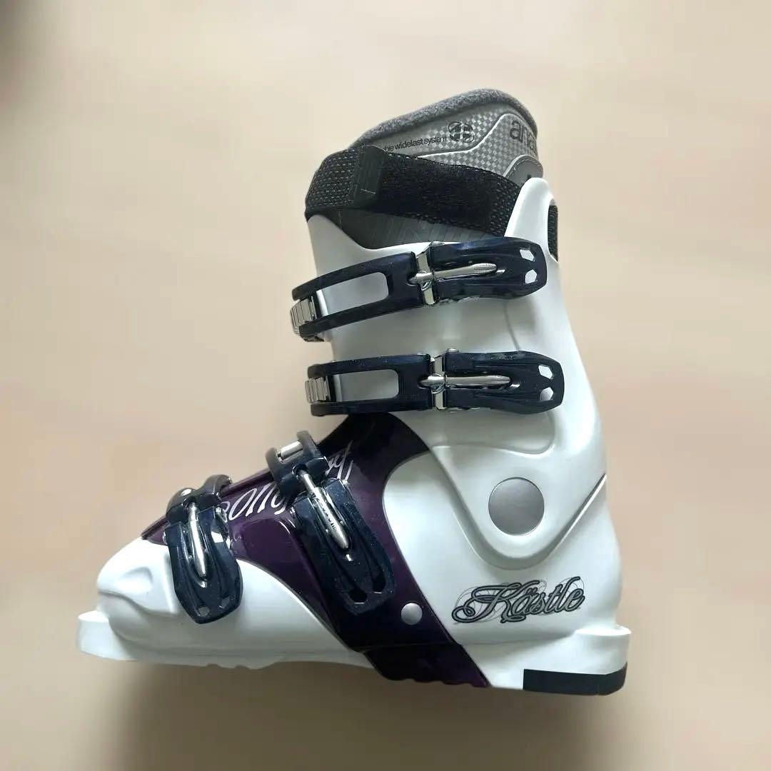 スキー板　ブーツ　ビンディング　ストック　レディース4点セット