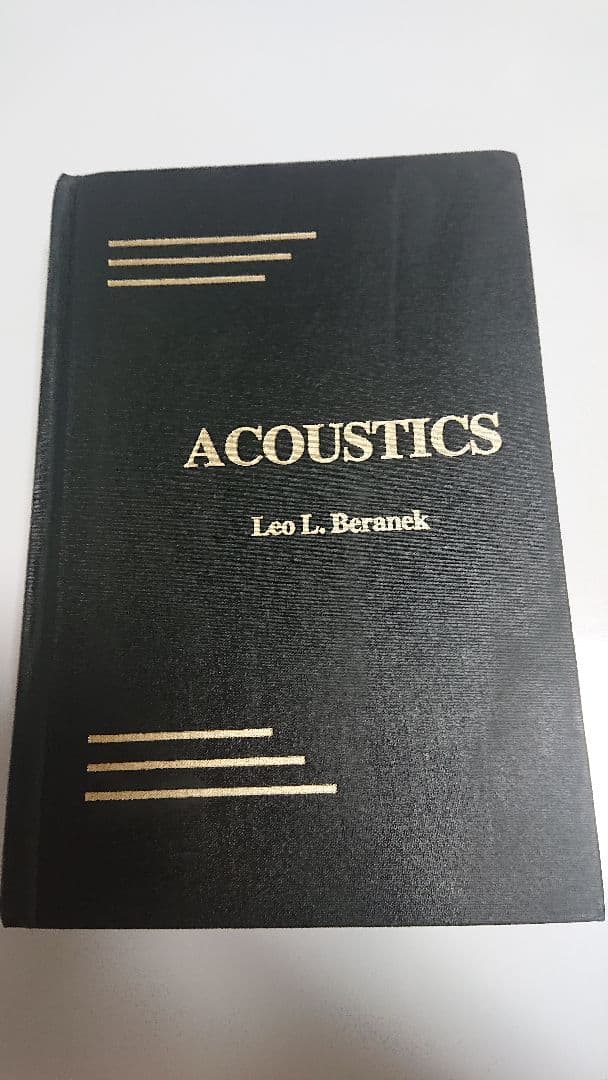 洋書 Acoustics Leo L.Beranek
