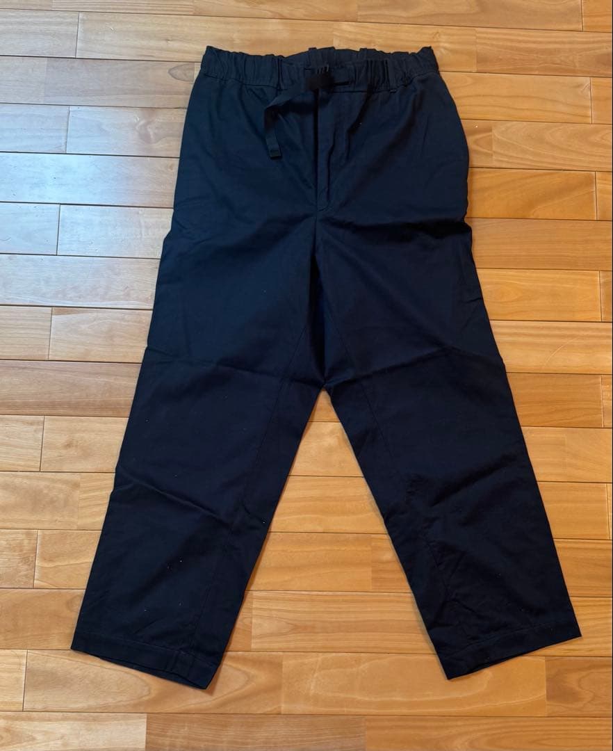 everyone belted easy pants navy Mサイズ