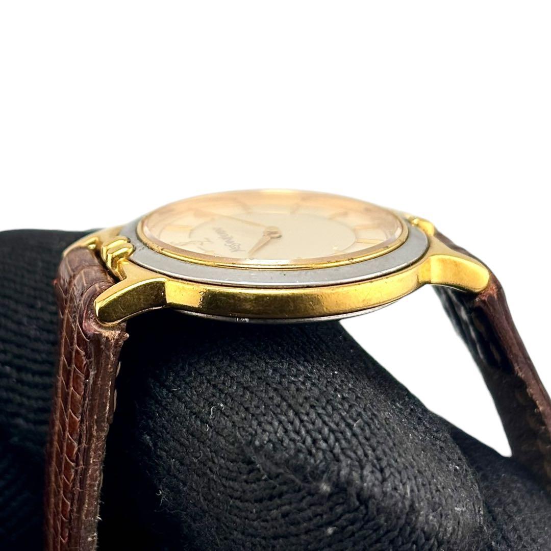 【稼働】 サンローラン 腕時計 2200-228481 レディース 白文字盤