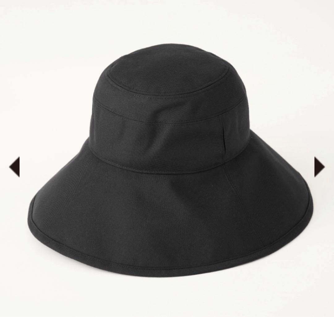 サンバリア100 ナチュラルハット　ブラック　Mサイズ