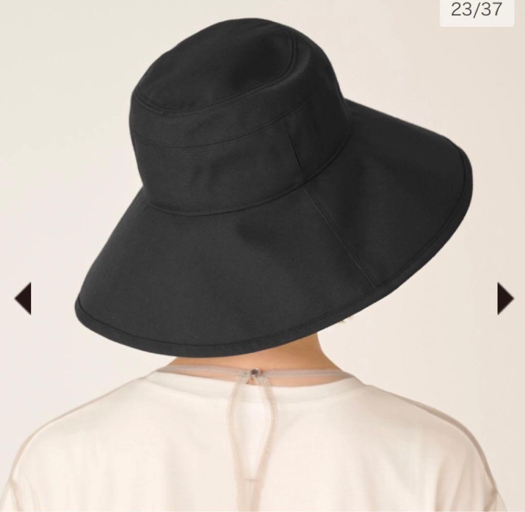 サンバリア100 ナチュラルハット　ブラック　Mサイズ