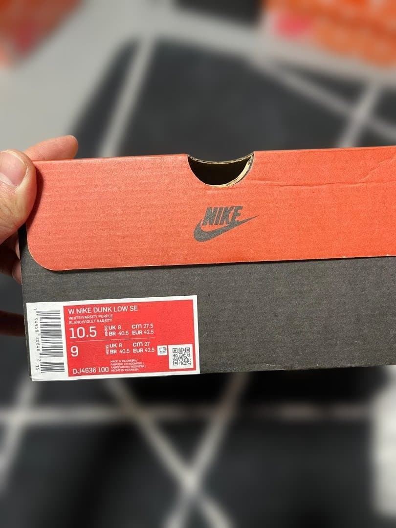 Nike Dunk Low ホワイト/パープル