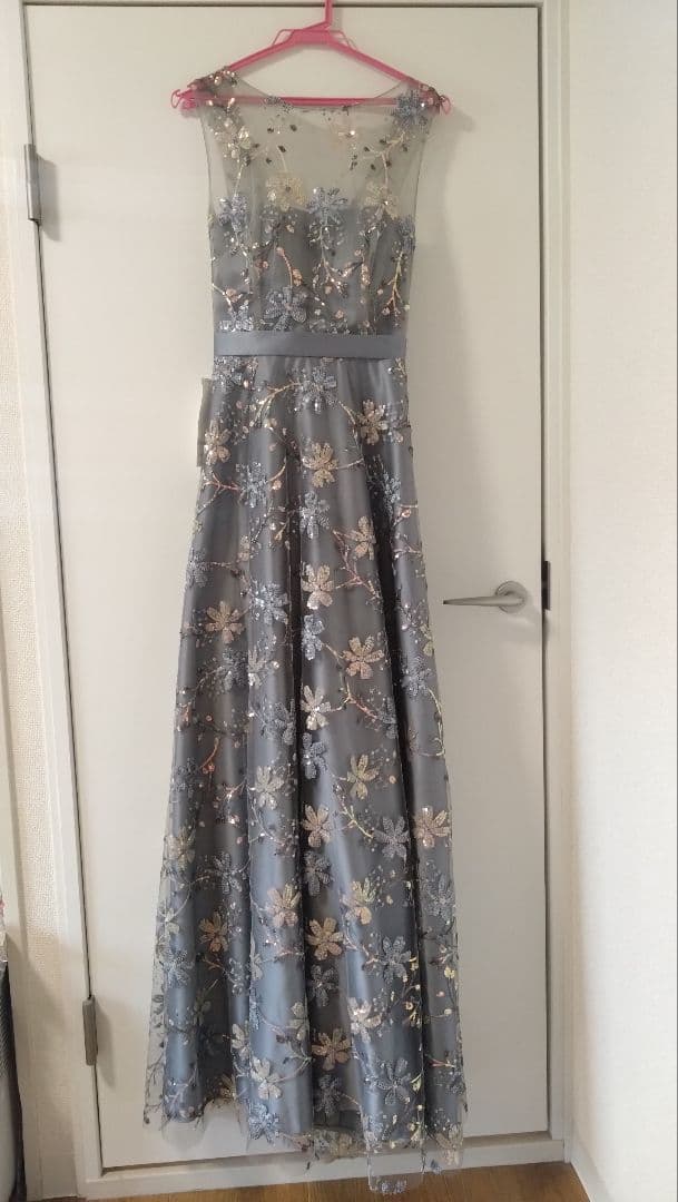 ドレスルームアミ ドレス　ブルーグレー＊スパンコール＊演奏会など