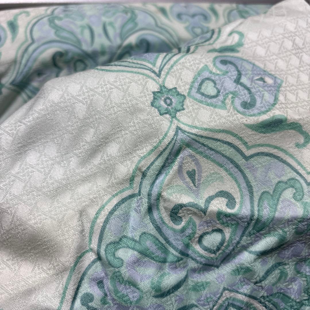 クリスチャンディオール CDロゴ ダウンケット グリーン 羽毛 掛け布団