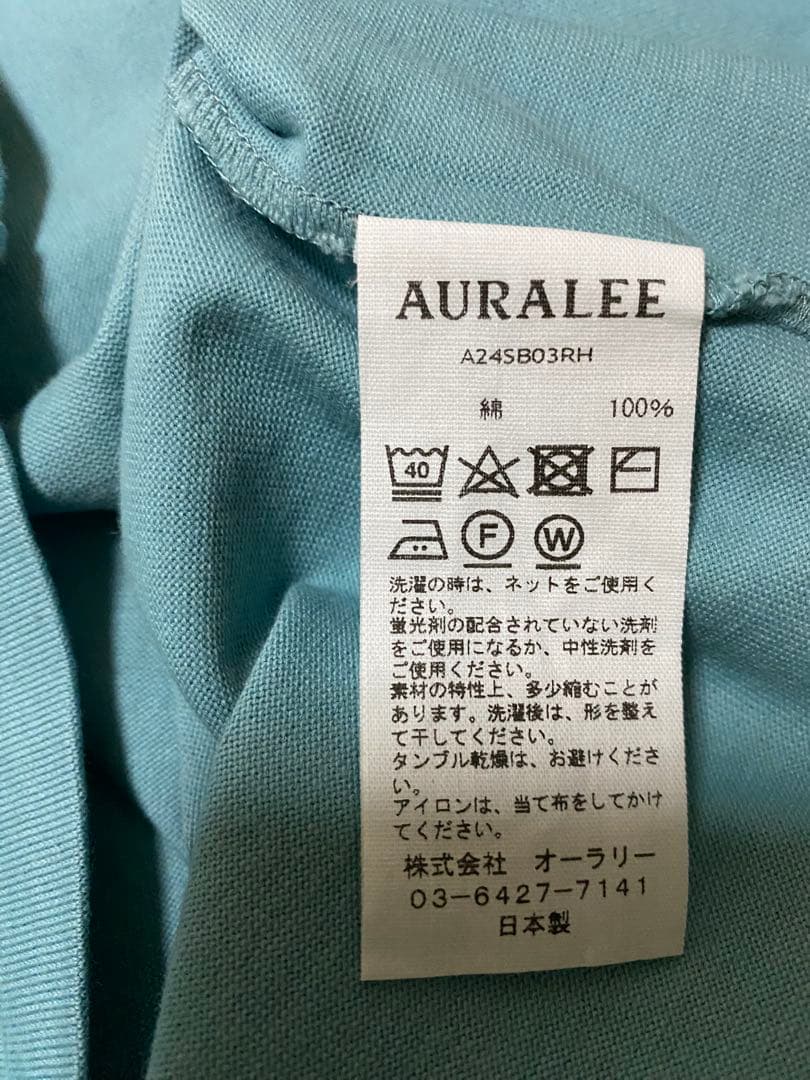 AURALEE ロンハーマン別注ラスター プレーティング ボートネックカットソー