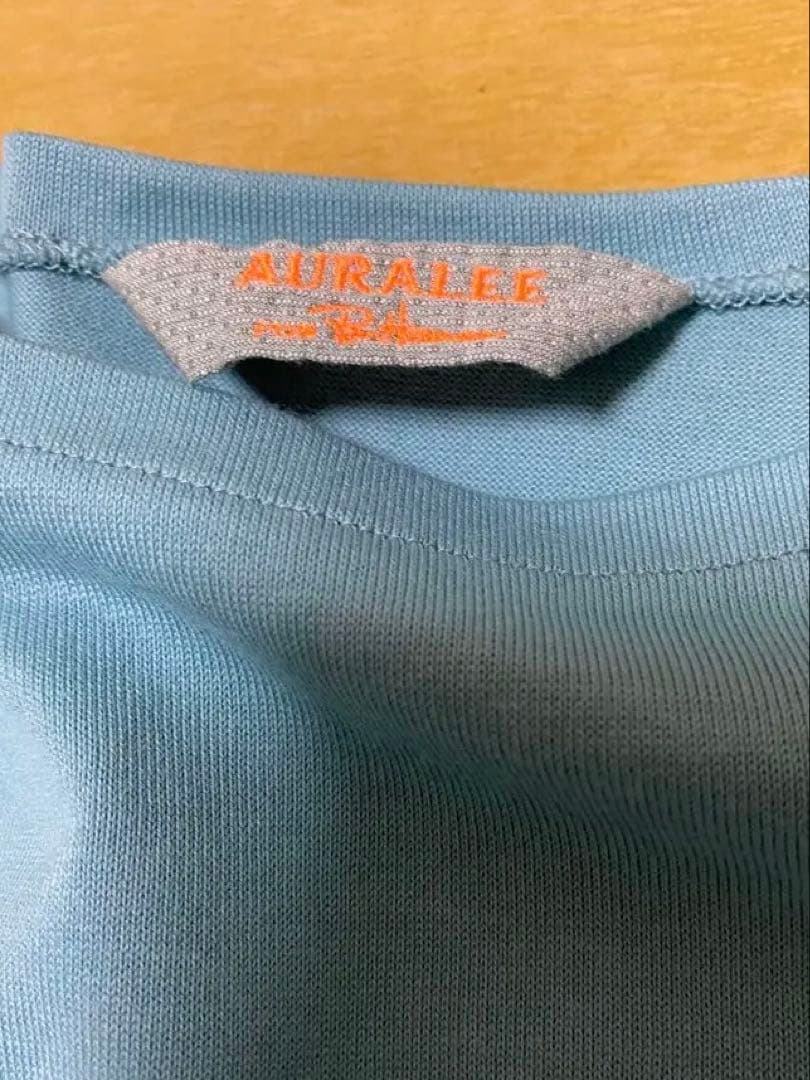 AURALEE ロンハーマン別注ラスター プレーティング ボートネックカットソー