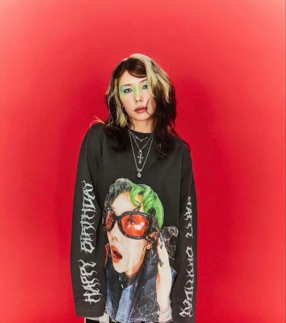 【ヘアピン付き】アールイードット仲里依紗 誕生日 ロングTシャツ