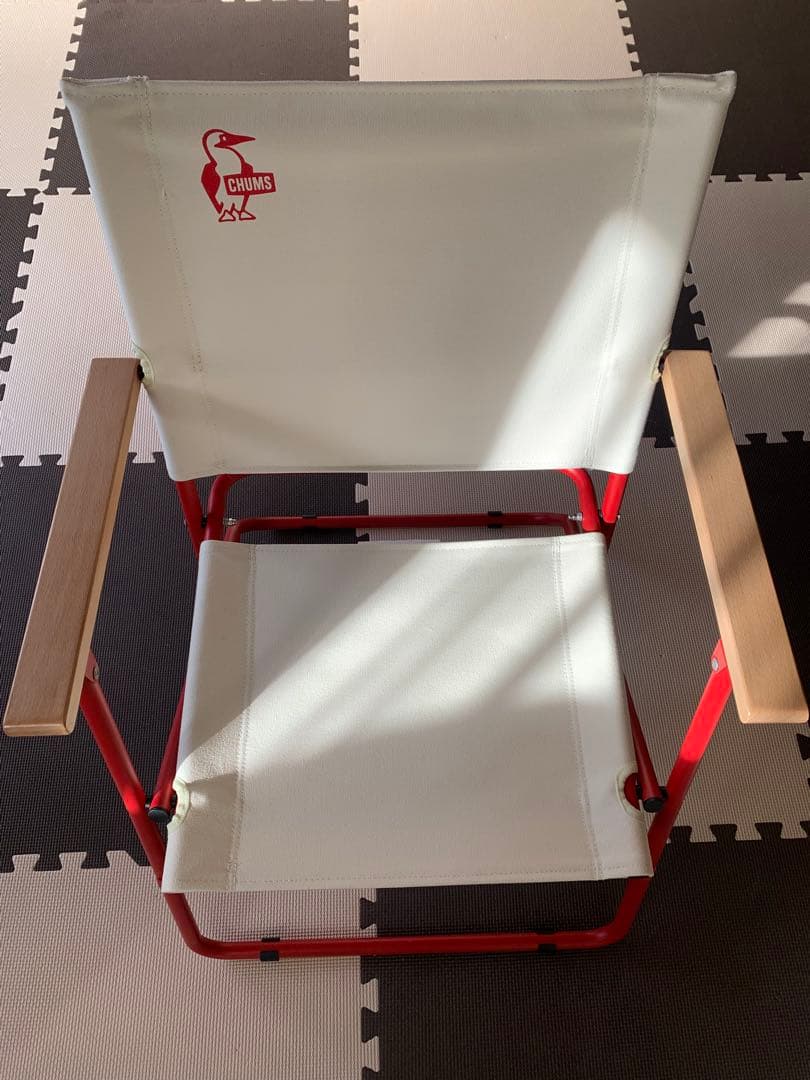 n*i様 CHUMS 折りたたみチェア ホワイト/レッド