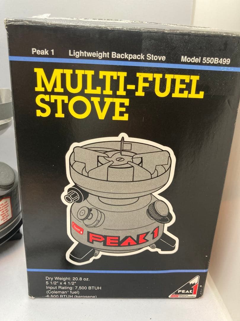 Peak1 malti-fuel stove (550B)97年6月USA製
