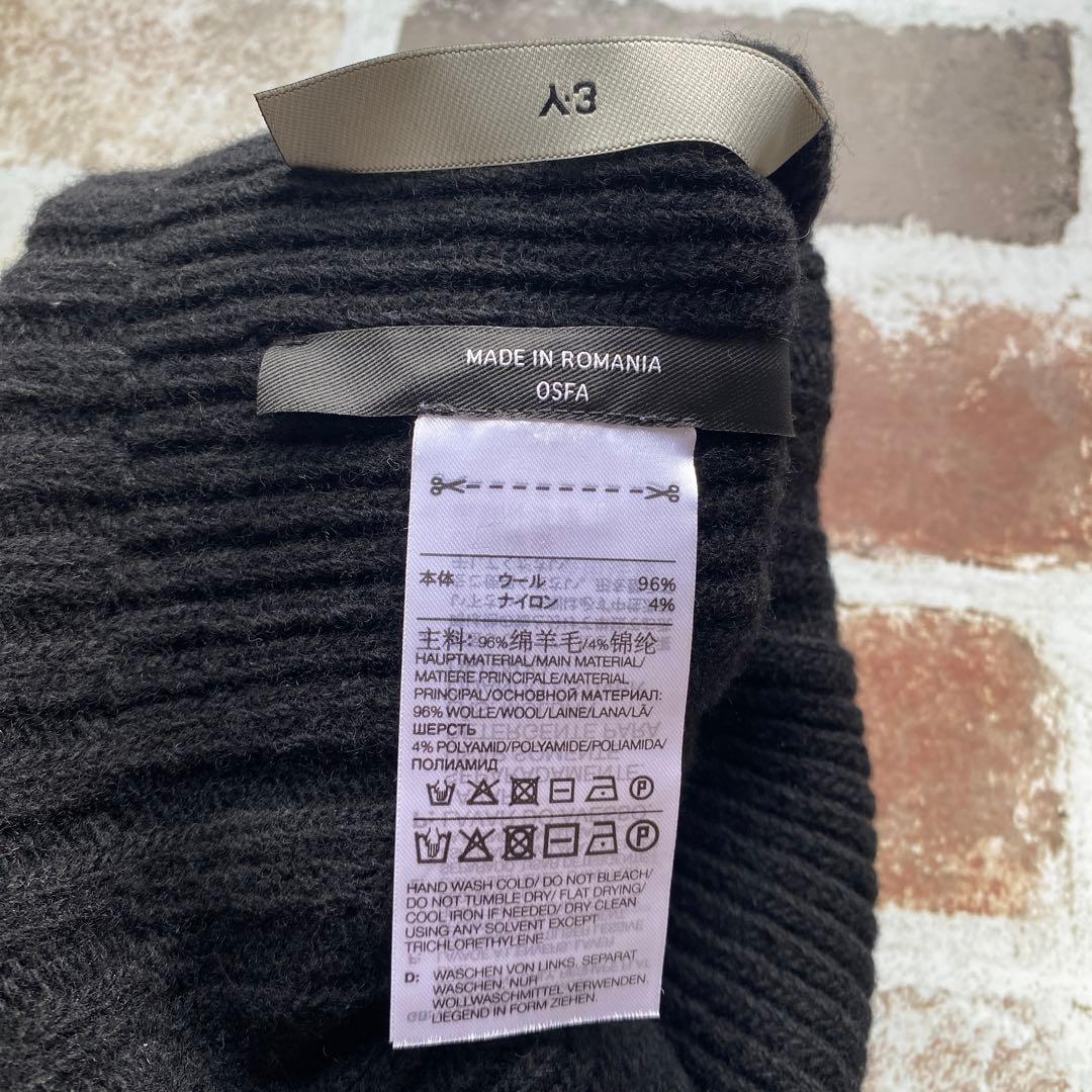 Y-3 黒 ニット帽