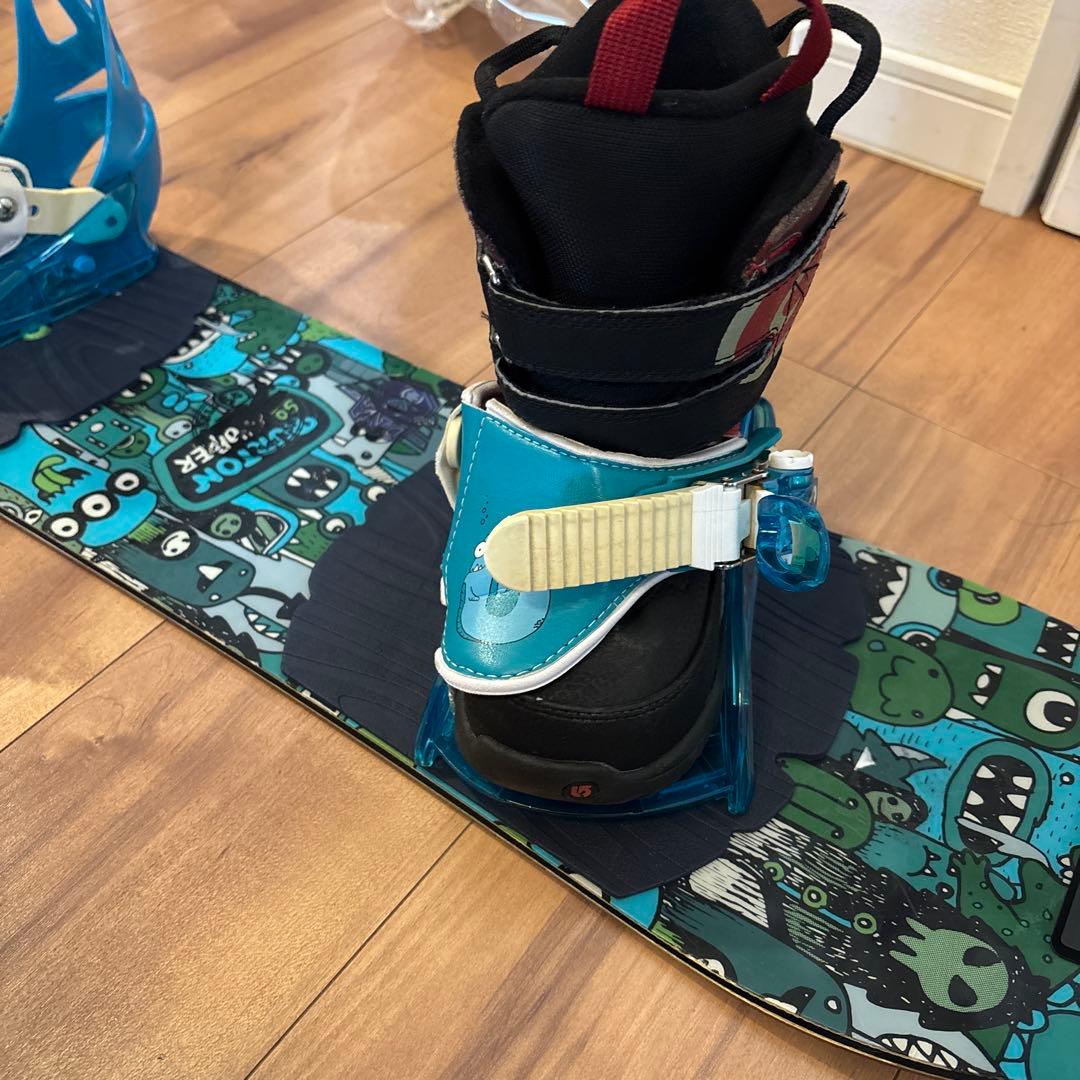 BURTON　キッズお勧めスノーボードセット　90cm　バイン付セット