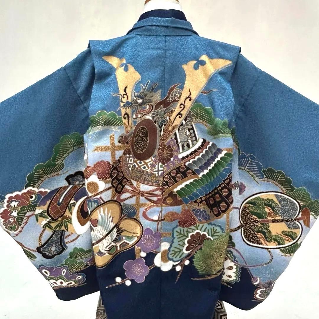 七五三５歳 羽織・着物・長襦袢・袴・帯・懐剣・ 肩上げ済み