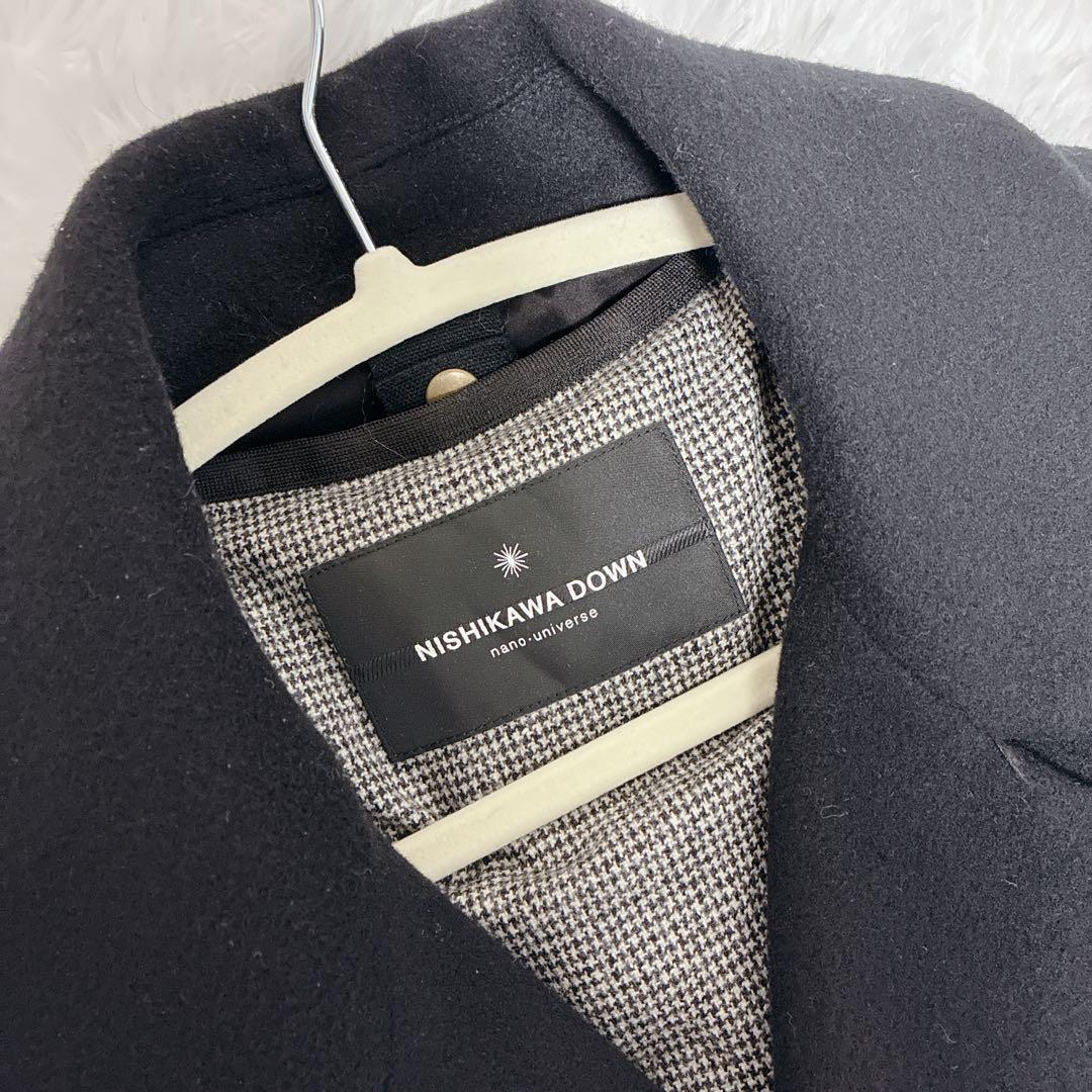 セール 極美品 ナノユニバース 西川ダウン M タイロッケン ダブルコート 別注