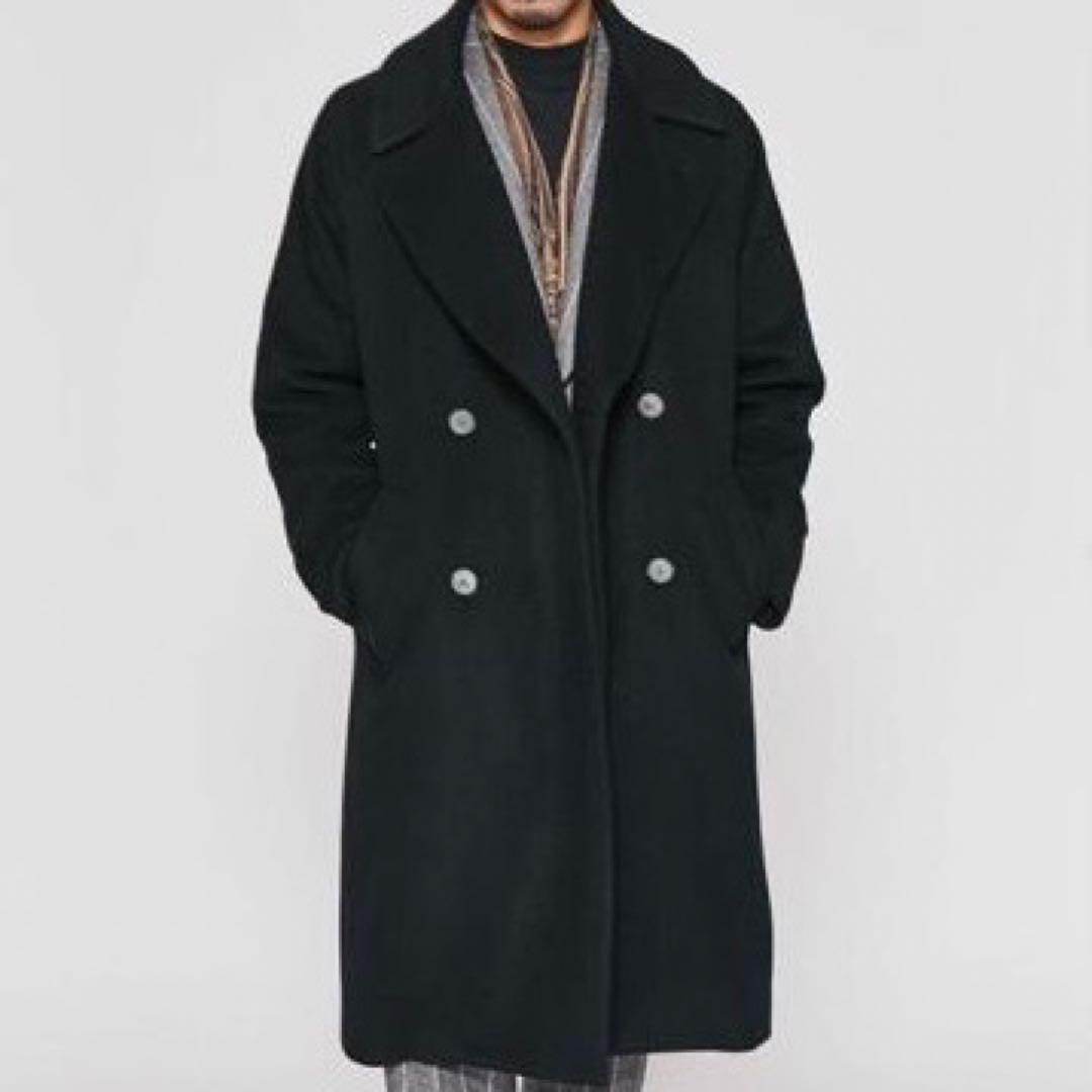 セール 極美品 ナノユニバース 西川ダウン M タイロッケン ダブルコート 別注