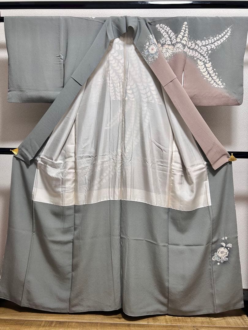 逸品　【翠山工房　辻が花　絞り】　訪問着