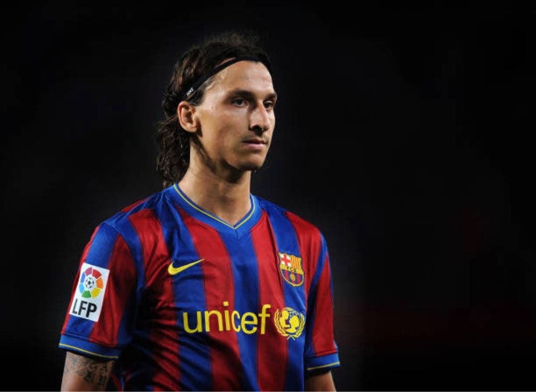 イブラヒモビッチ　ユニフォーム　バルセロナ　支給品　ラリーガ　09/10（H）