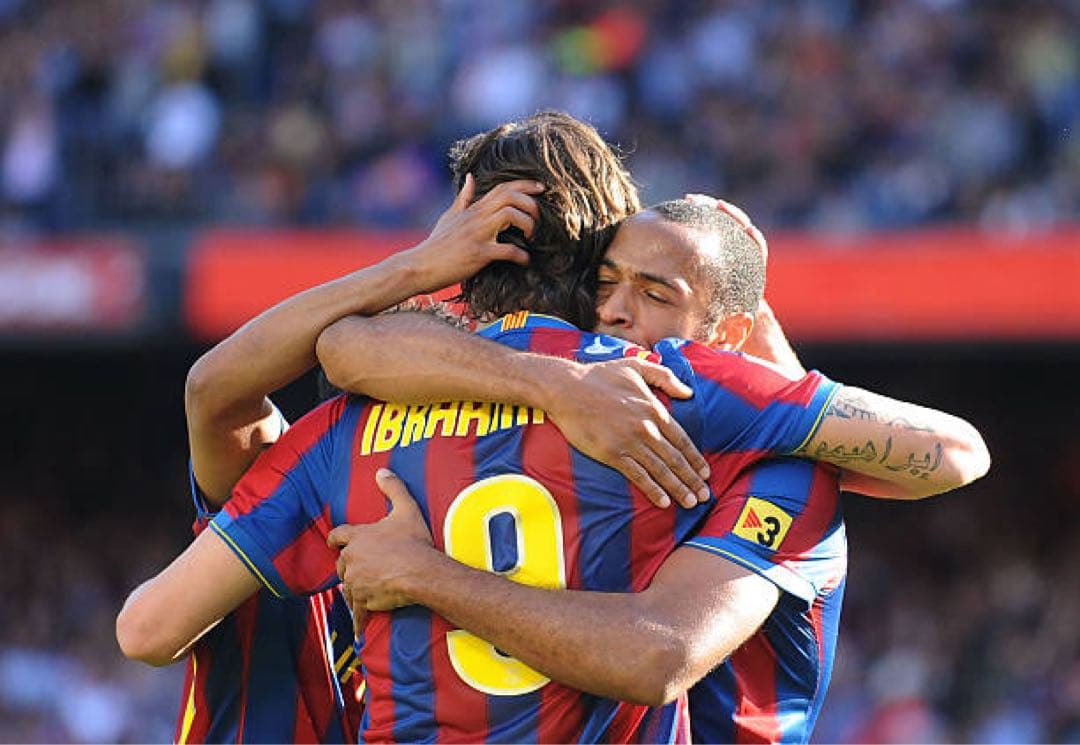 イブラヒモビッチ　ユニフォーム　バルセロナ　支給品　ラリーガ　09/10（H）