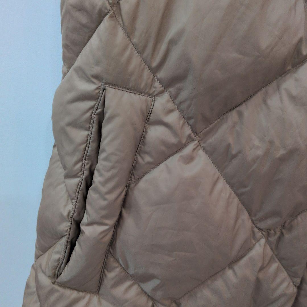 マックスマーラ MaxMara IT40 ベージュ　フード付きダウンベスト