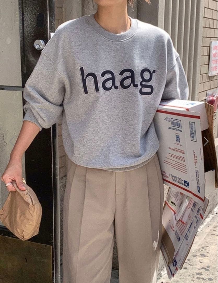 【新品未使用】haag a birthday sweatshirt スウェット