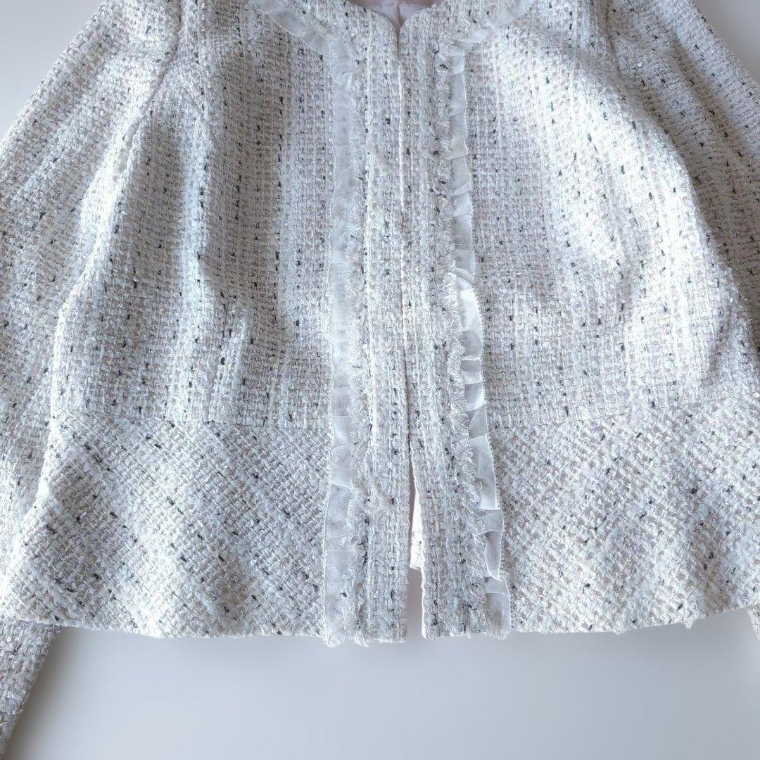 2023トゥービーシックファンシーツイートノーカラージャケット82500円　42