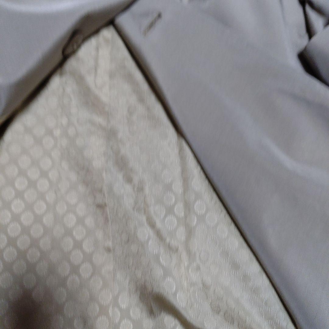 ヴィンテージChristian Dior グレー トレンチコート　サテン仕上げ