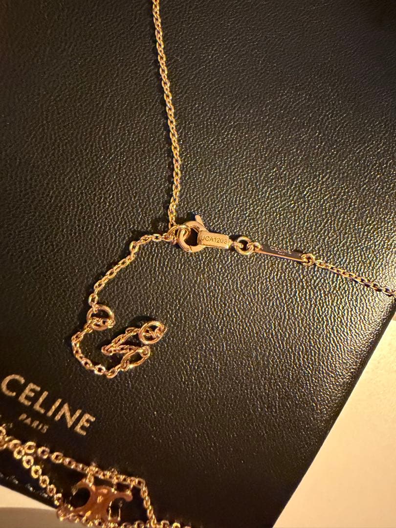 【新品未使用】CELINE トリオンフ サスペンダー ネックレス