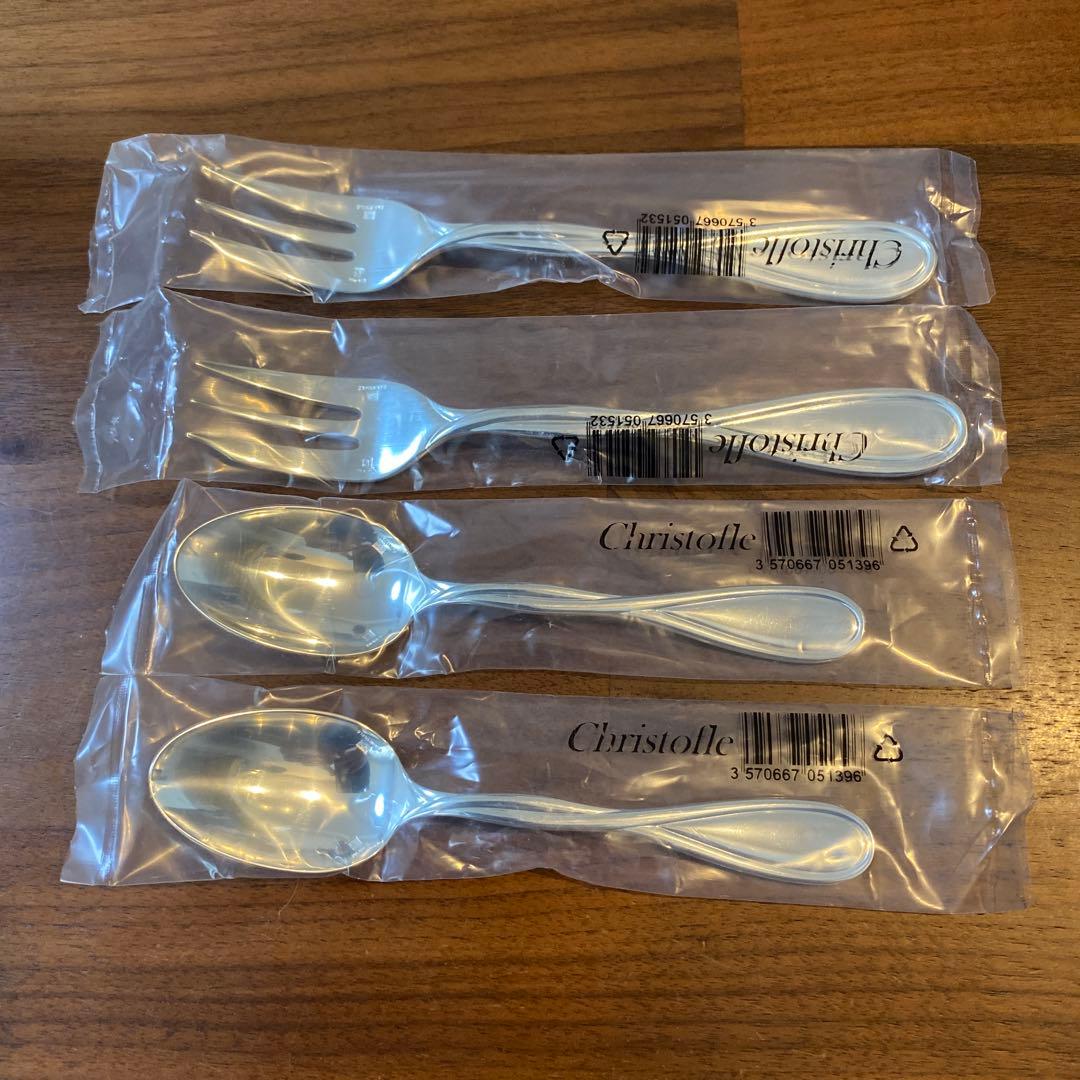 【新品・未使用】クリストフル フォーク・スプーン ／ カトラリー