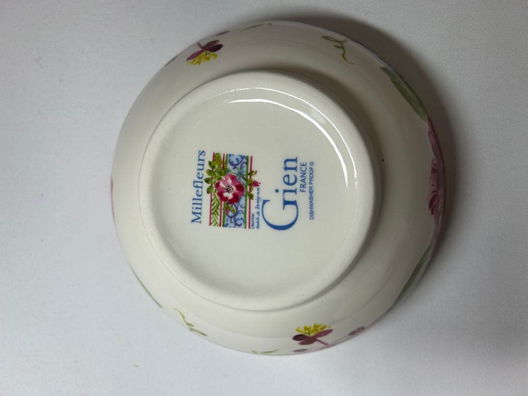 Gien /ジアン　ミルフルール　花柄皿とボウルセット
